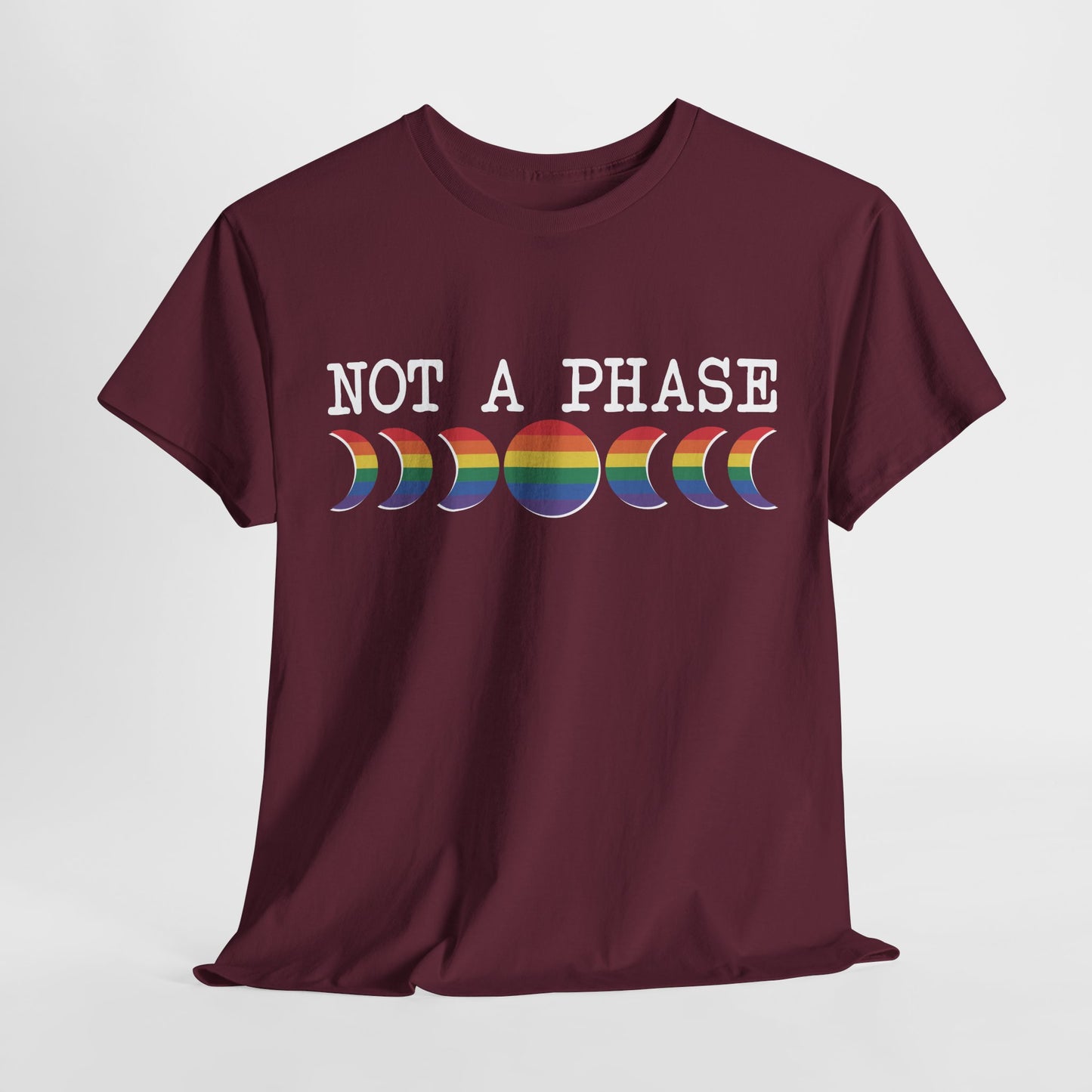Not A Phase Moon Magic, LGBTQ Pride Shirt, Festival T-Shirt, Comfortable Casual Wear, Unisex Cotton Top