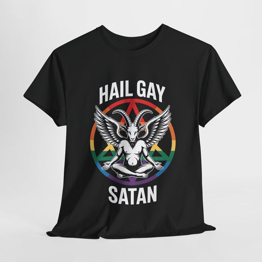 Hail Gay Satan Pride Unisex Cotton Top