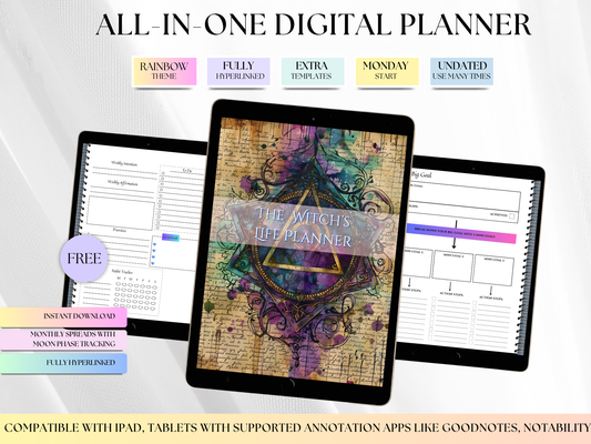🌙 FREE Witch's Life Planner: Your Magical Year Starts Here! 🌙