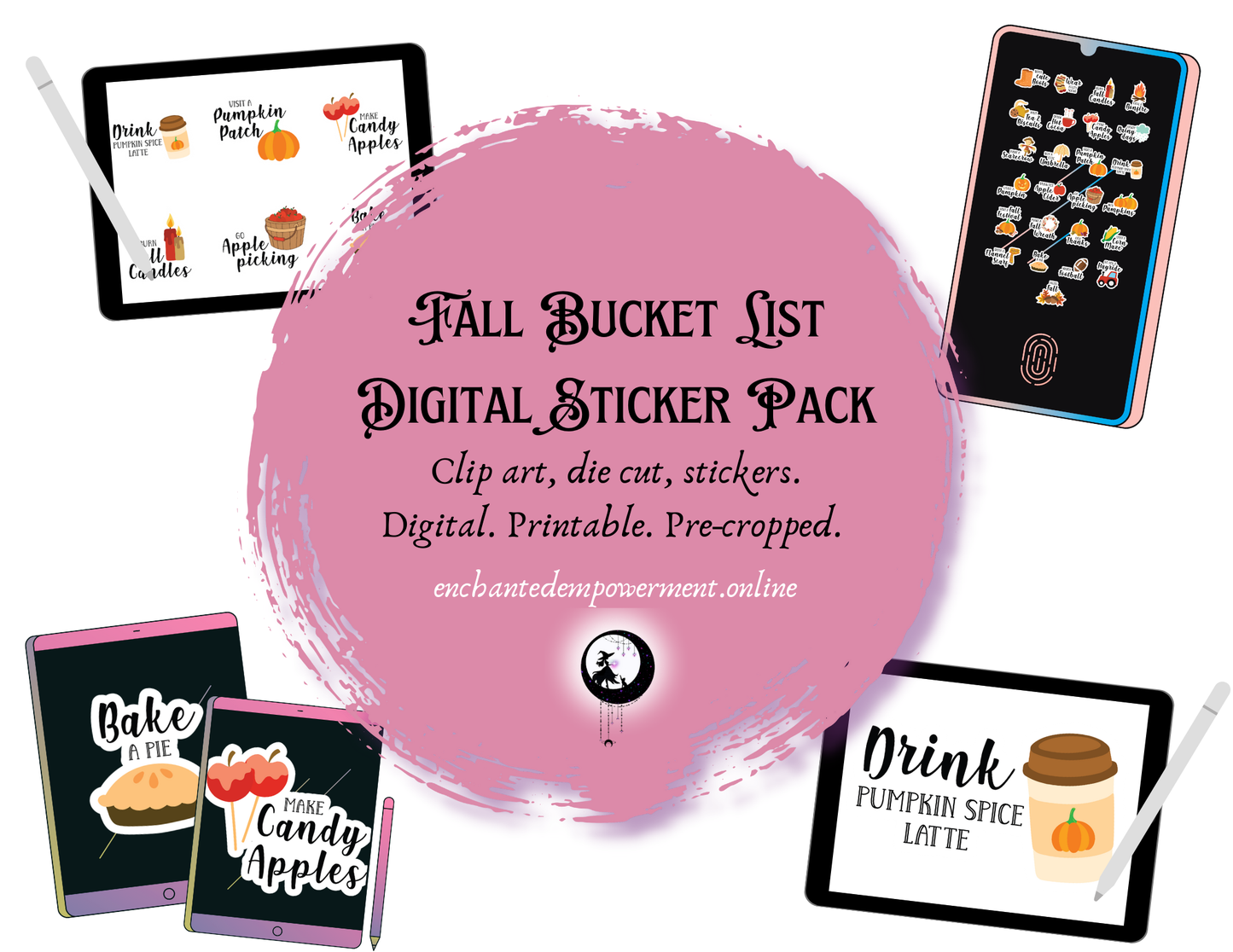 🍁 Fall Bucket List Digital Sticker Pack 🍁