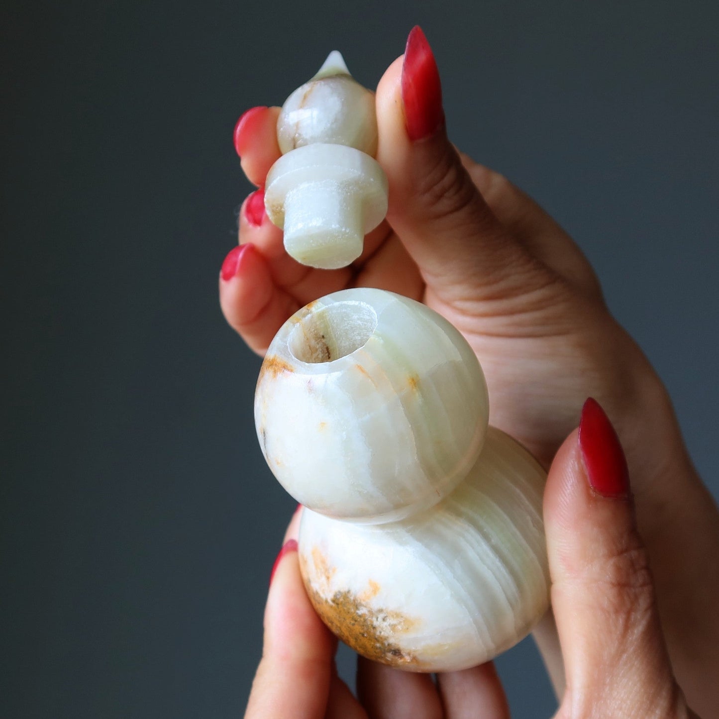 Yellow Calcite Gourd Feng Shui Vase Hu Lu Luck