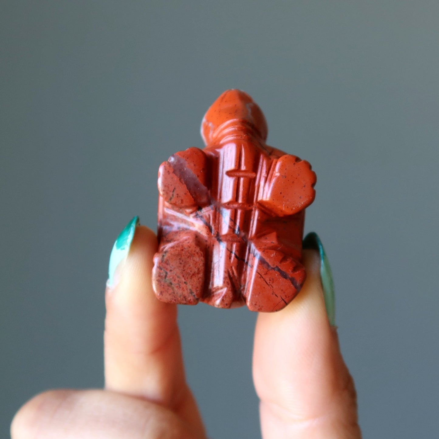 Red Jasper Turtle Sassy Stone Guardian Animal