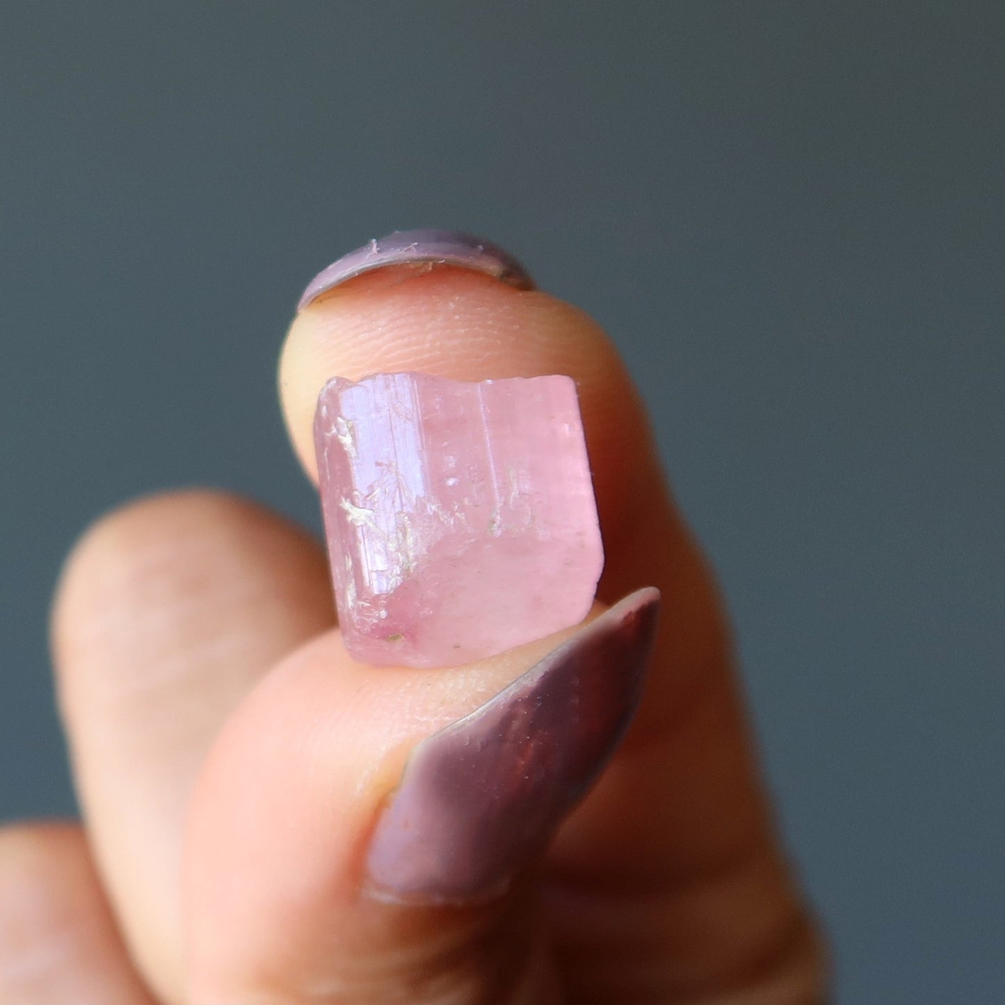 Pink Tourmaline Raw Crystal Free-Loving Gemstone