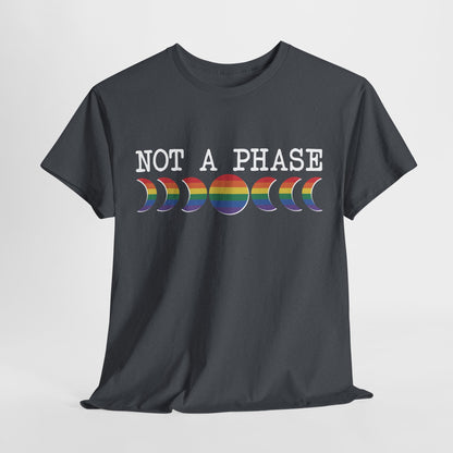 Not A Phase Moon Magic, LGBTQ Pride Shirt, Festival T-Shirt, Comfortable Casual Wear, Unisex Cotton Top