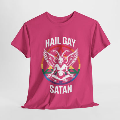 Hail Gay Satan Pride Unisex Cotton Top