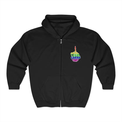 Rainbow Rebellion Skeleton Hand Unisex Hoodie
