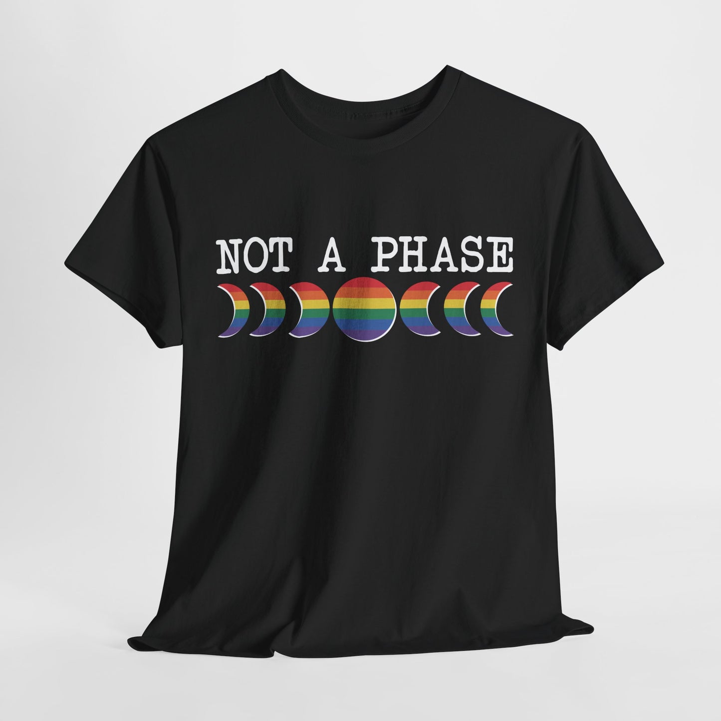 Not A Phase Moon Magic, LGBTQ Pride Shirt, Festival T-Shirt, Comfortable Casual Wear, Unisex Cotton Top