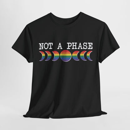 Not A Phase Moon Magic, LGBTQ Pride Shirt, Festival T-Shirt, Comfortable Casual Wear, Unisex Cotton Top