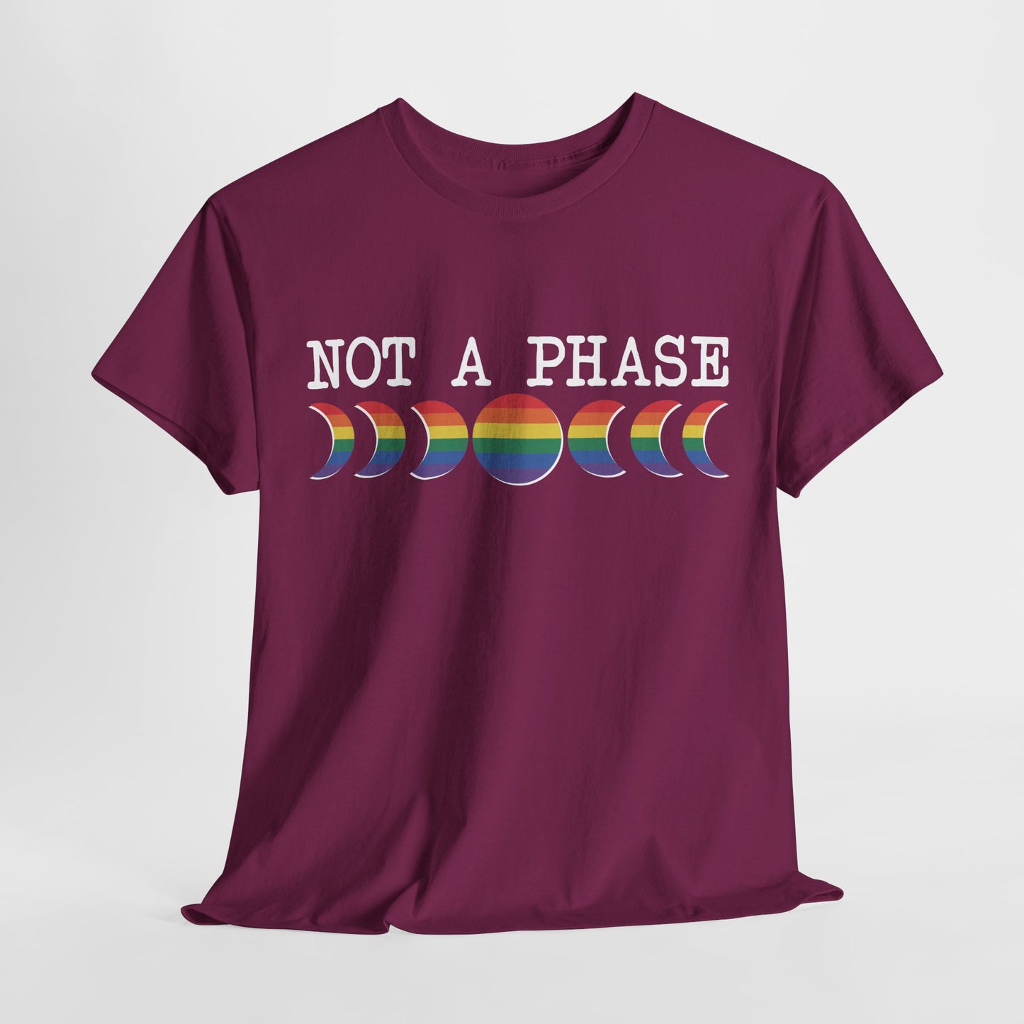 Not A Phase Moon Magic, LGBTQ Pride Shirt, Festival T-Shirt, Comfortable Casual Wear, Unisex Cotton Top
