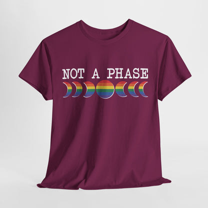 Not A Phase Moon Magic, LGBTQ Pride Shirt, Festival T-Shirt, Comfortable Casual Wear, Unisex Cotton Top