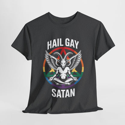Hail Gay Satan Pride Unisex Cotton Top
