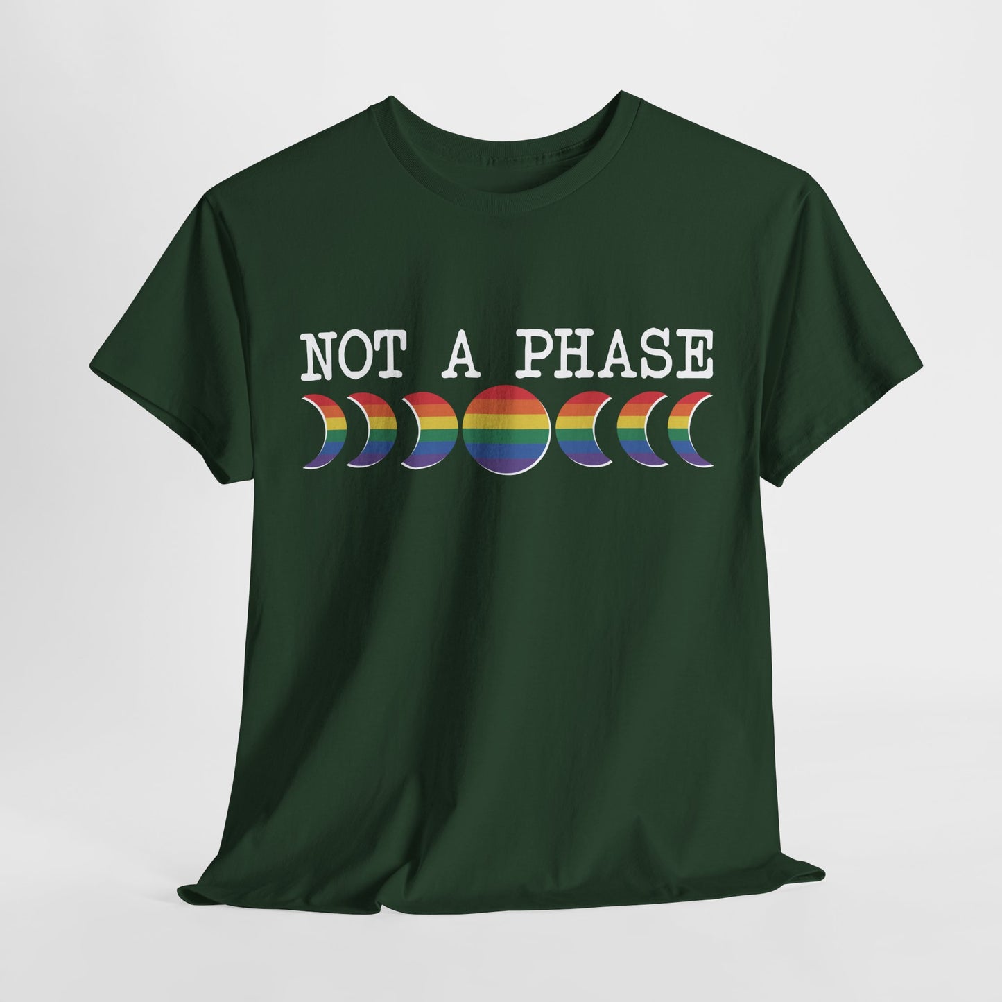 Not A Phase Moon Magic, LGBTQ Pride Shirt, Festival T-Shirt, Comfortable Casual Wear, Unisex Cotton Top