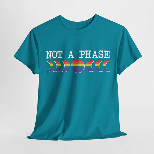 Not A Phase Moon Magic, LGBTQ Pride Shirt, Festival T-Shirt, Comfortable Casual Wear, Unisex Cotton Top