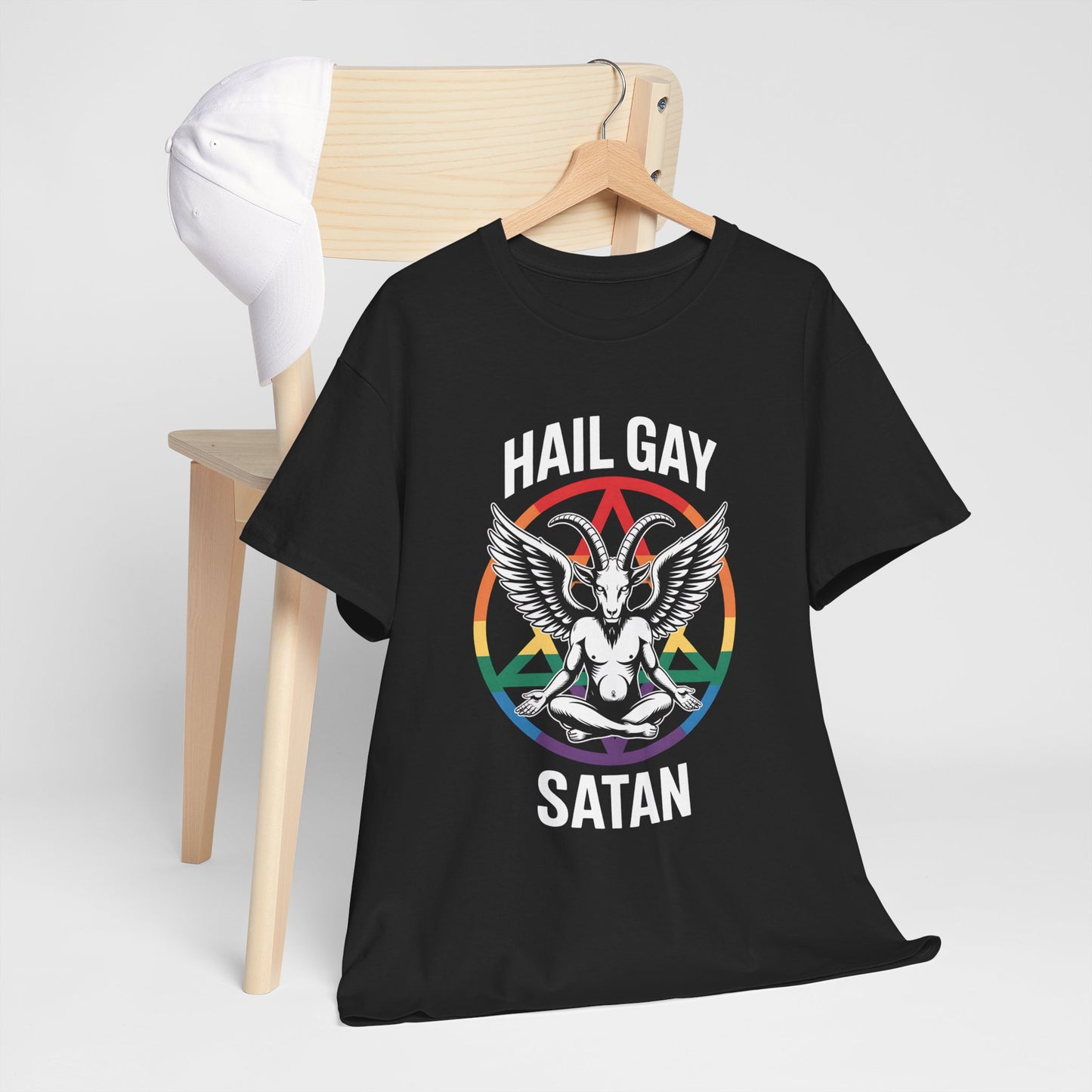Hail Gay Satan Pride Unisex Cotton Top