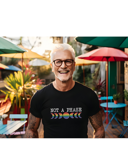 Not A Phase Moon Magic, LGBTQ Pride Shirt, Festival T-Shirt, Comfortable Casual Wear, Unisex Cotton Top