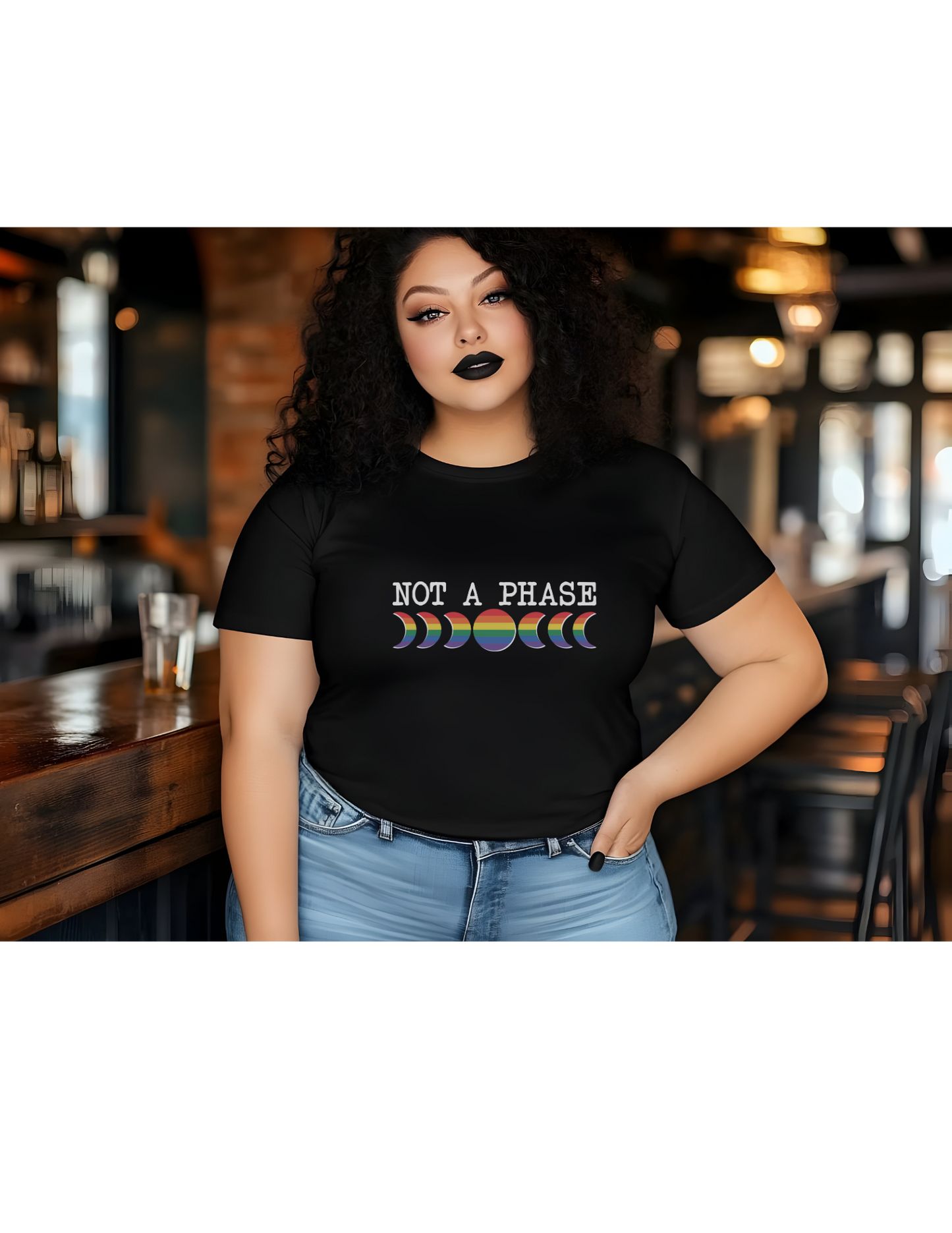 Not A Phase Moon Magic, LGBTQ Pride Shirt, Festival T-Shirt, Comfortable Casual Wear, Unisex Cotton Top