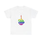 Rainbow Rebellion Skeleton Hand Unisex Cotton Top