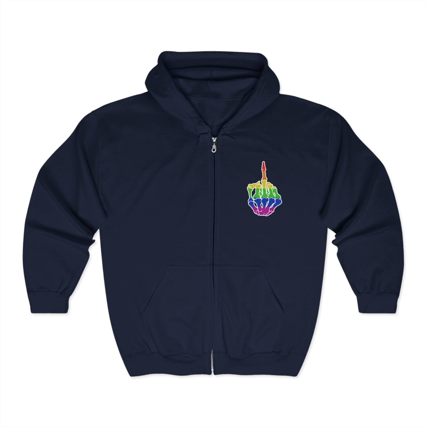 Rainbow Rebellion Skeleton Hand Unisex Hoodie