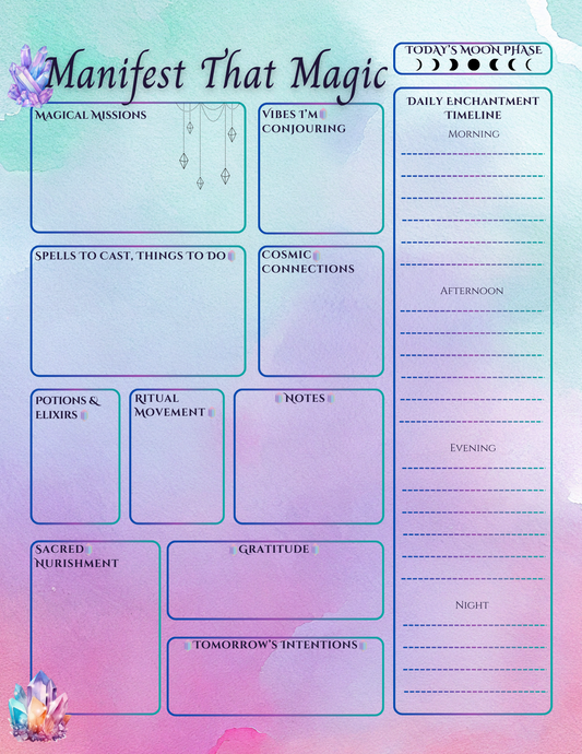 Manifest Magic Daily Tracker