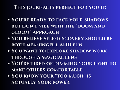 🌙 Shadow Work for Wild Witches: Embrace Your Dark Side with Sass & Sparkle- DIGITAL DOWNLOAD