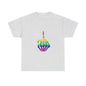Rainbow Rebellion Skeleton Hand Unisex Cotton Top
