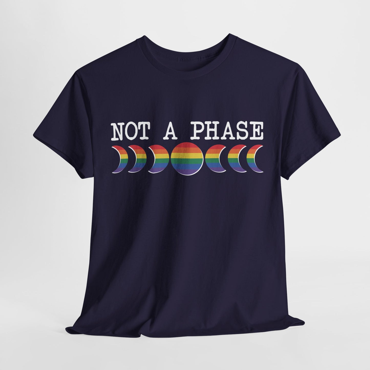 Not A Phase Moon Magic, LGBTQ Pride Shirt, Festival T-Shirt, Comfortable Casual Wear, Unisex Cotton Top