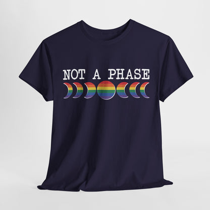 Not A Phase Moon Magic, LGBTQ Pride Shirt, Festival T-Shirt, Comfortable Casual Wear, Unisex Cotton Top