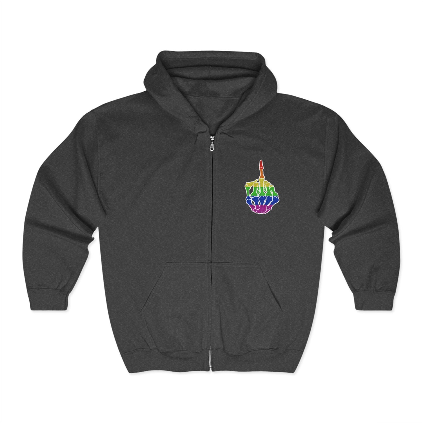 Rainbow Rebellion Skeleton Hand Unisex Hoodie