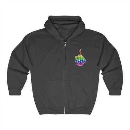 Rainbow Rebellion Skeleton Hand Unisex Hoodie