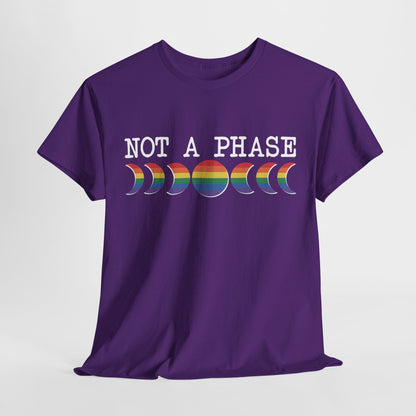 Not A Phase Moon Magic, LGBTQ Pride Shirt, Festival T-Shirt, Comfortable Casual Wear, Unisex Cotton Top