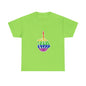 Rainbow Rebellion Skeleton Hand Unisex Cotton Top