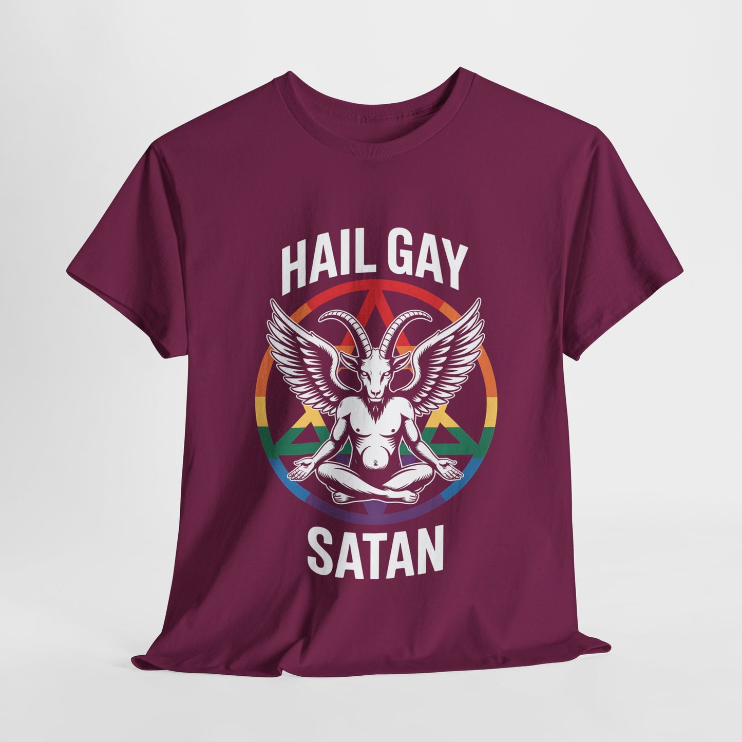Hail Gay Satan Pride Unisex Cotton Top