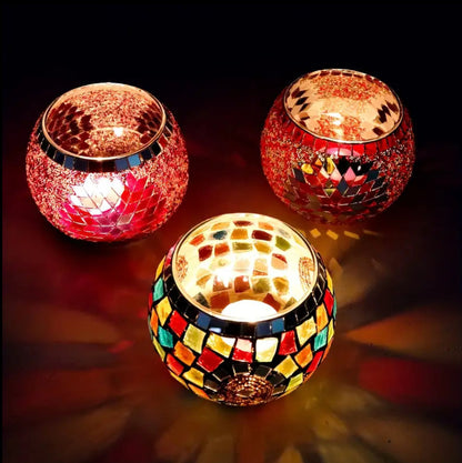 Mosaic Tea Light/Incense Decor