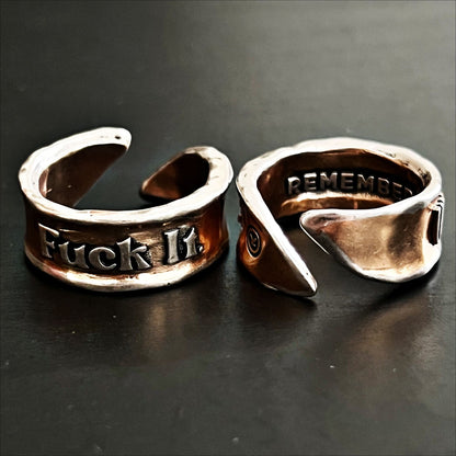 F*ck It Remember Adjustable Ring