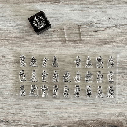Tarot Stamps - Set of 26 Original Clear Photopolymer Cling Stamps