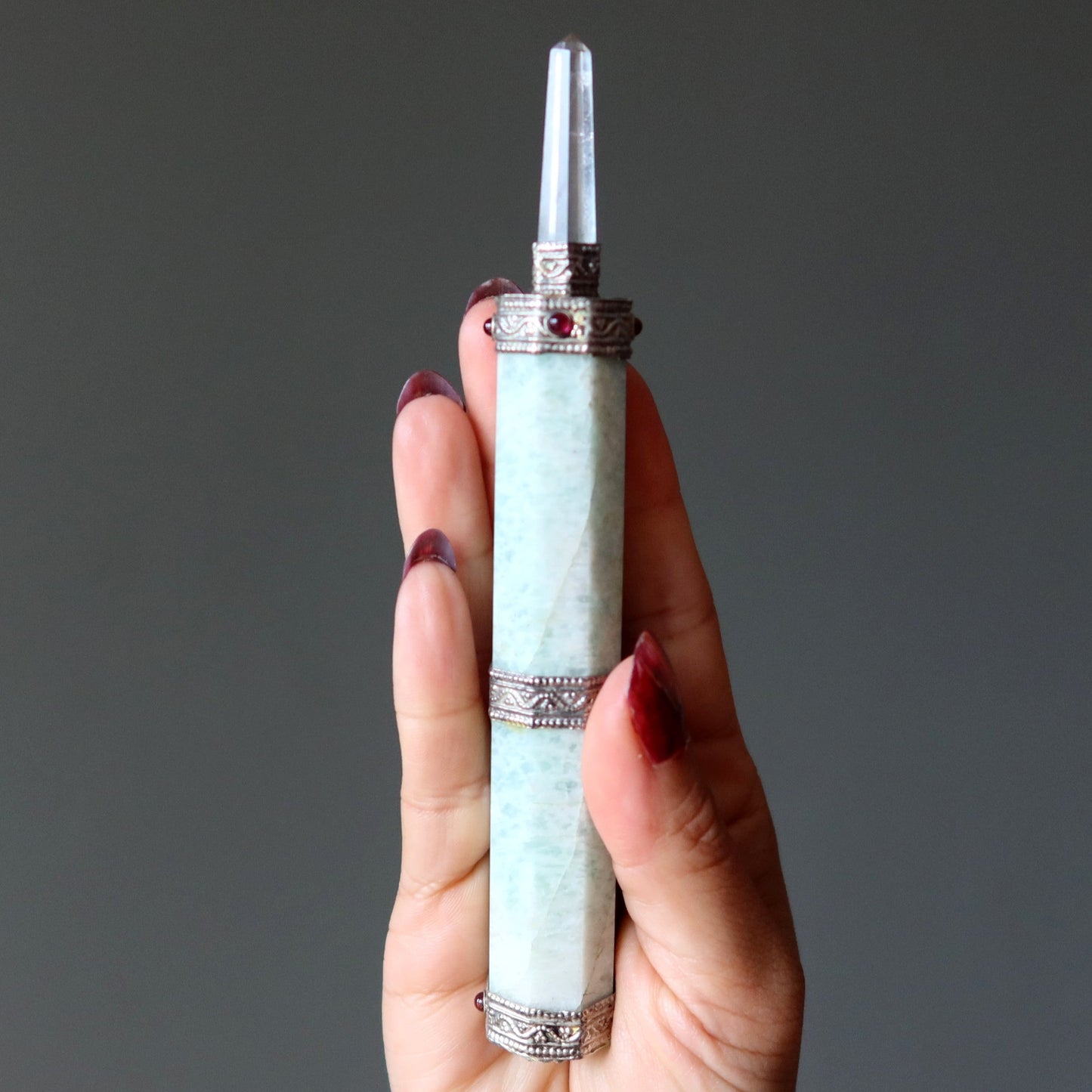 Amazonite Aura Wand Healer Wounded Warrior