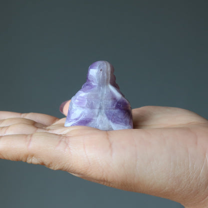 Amethyst Laughing Buddha Statue Enlightenment
