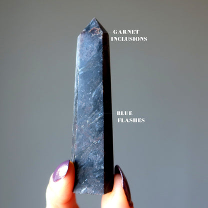 Arfvedsonite Tower Wand Wounded Warrior