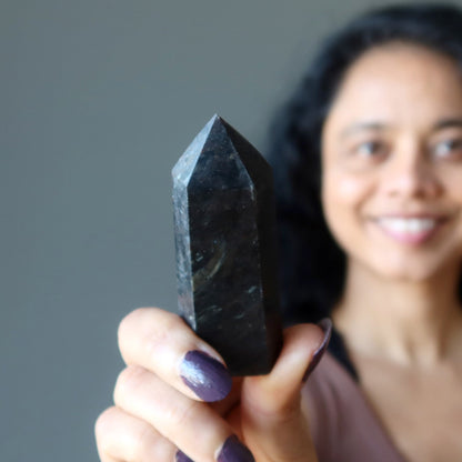 Arfvedsonite Tower Wand Wounded Warrior