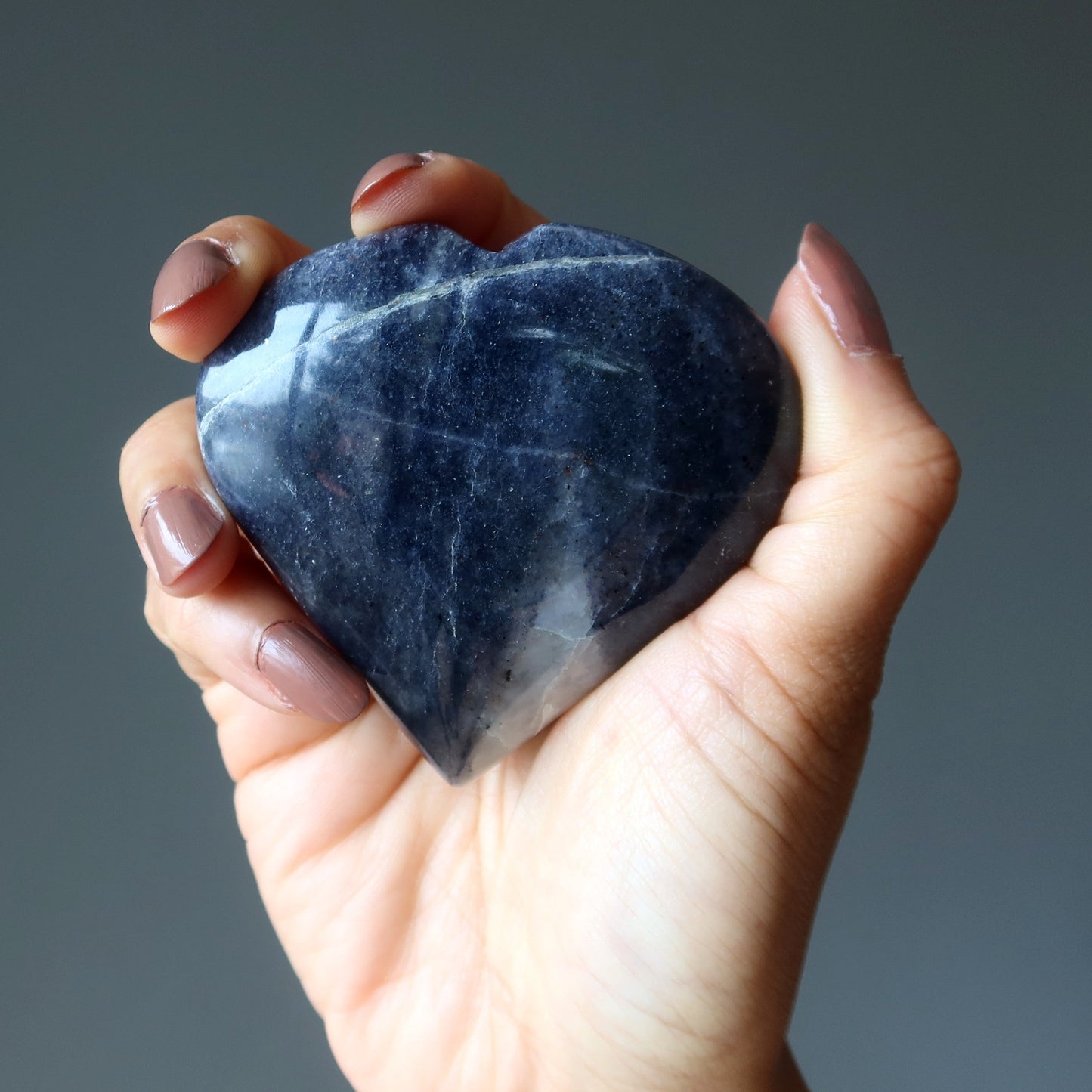 Blue Aventurine Heart Majestic Abundance Crystal