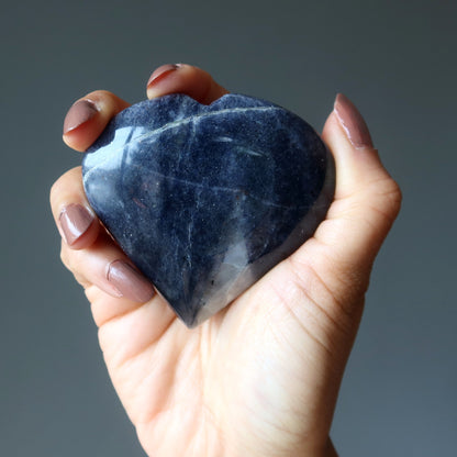 Blue Aventurine Heart Majestic Abundance Crystal