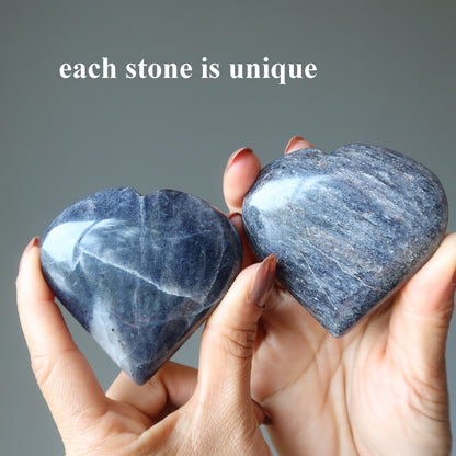 Blue Aventurine Heart Majestic Abundance Crystal
