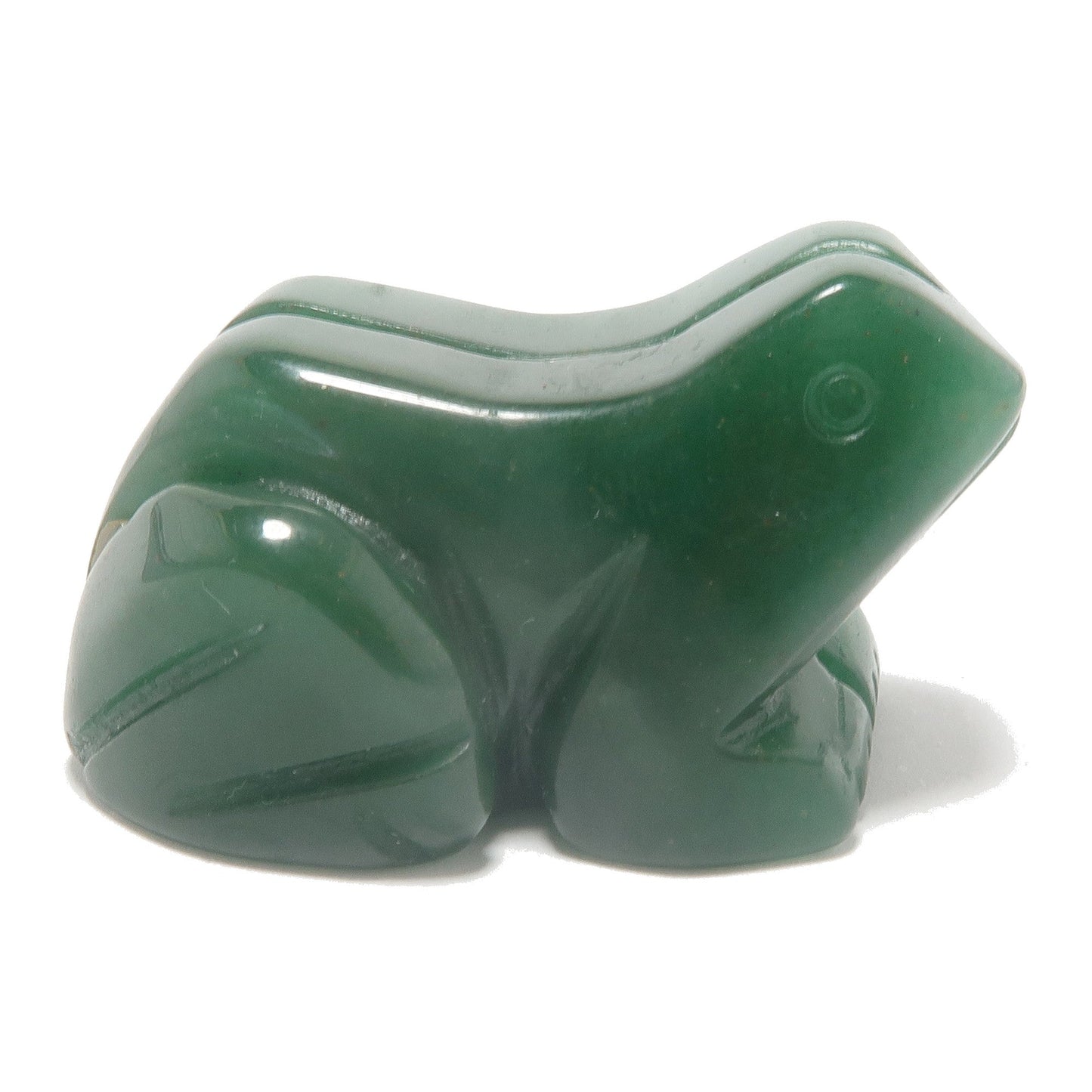 Green Aventurine Frog Leap of Faith Crysal Figurine