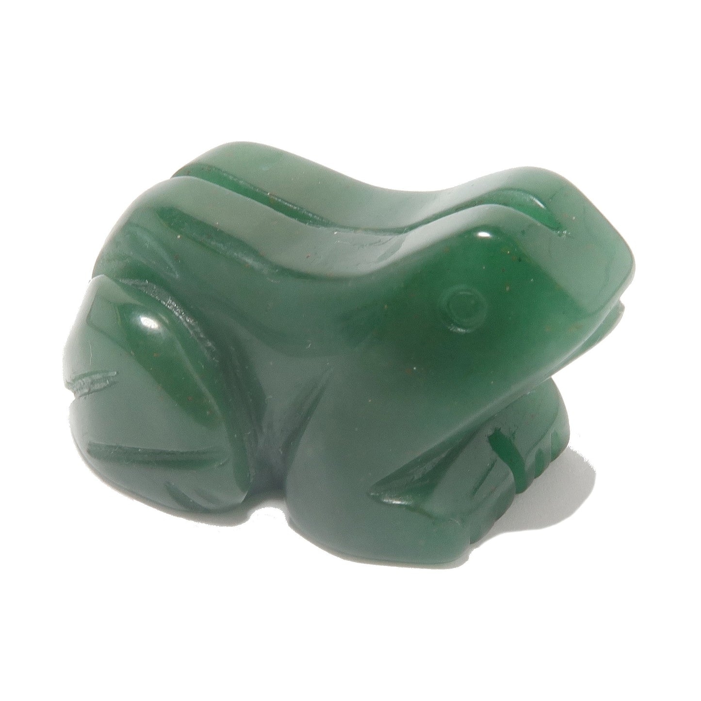 Green Aventurine Frog Leap of Faith Crysal Figurine