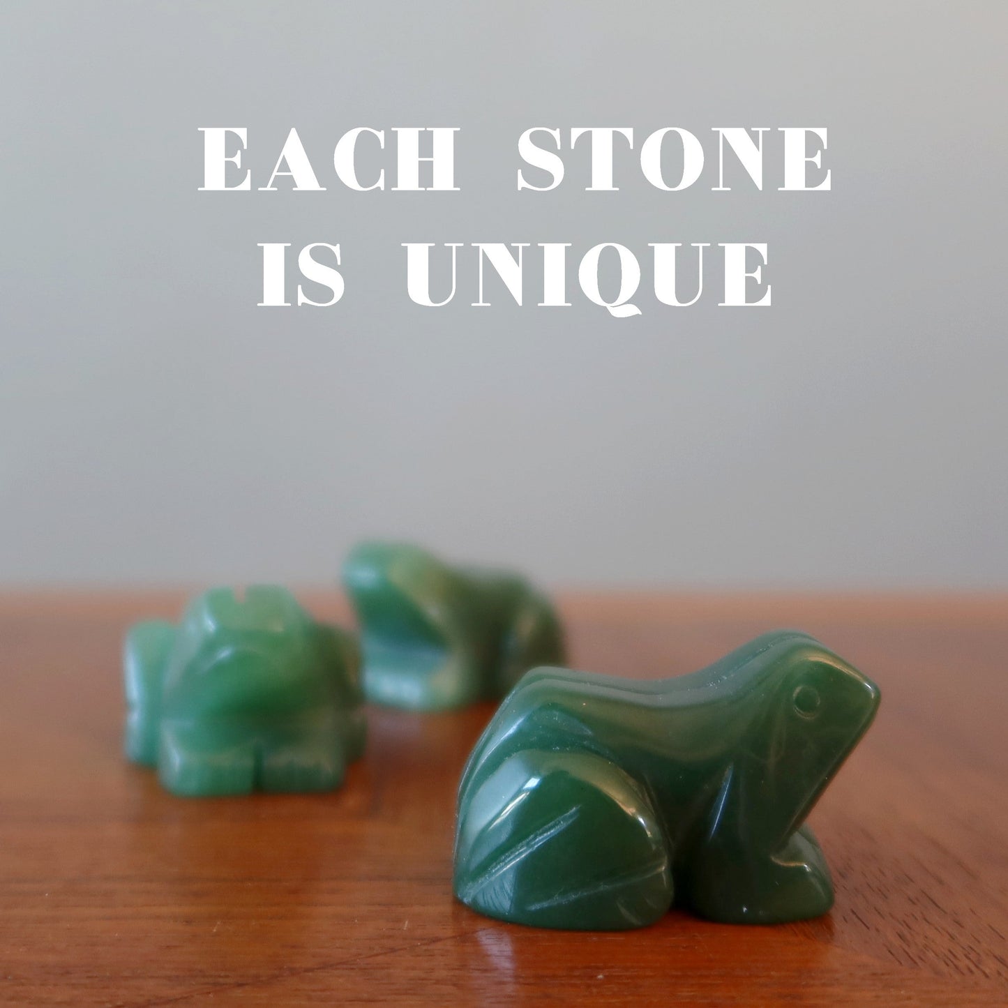 Green Aventurine Frog Leap of Faith Crysal Figurine