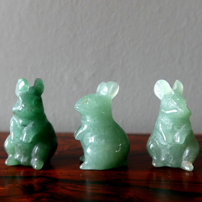 Green Aventurine Rabbit Bunny Life Adventure Animal