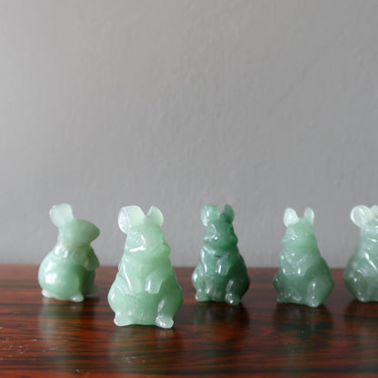 Green Aventurine Rabbit Bunny Life Adventure Animal