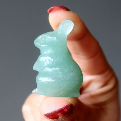 Green Aventurine Rabbit Bunny Life Adventure Animal
