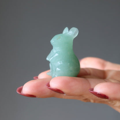 Green Aventurine Rabbit Bunny Life Adventure Animal
