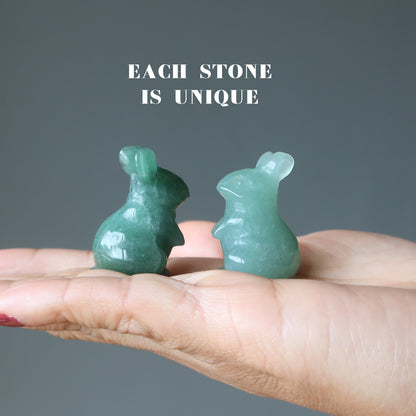 Green Aventurine Rabbit Bunny Life Adventure Animal